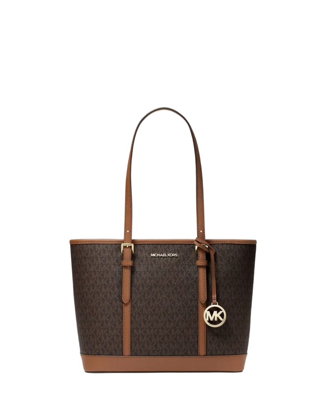 Шоппер Michael Kors Jet Set Travel Large Logo | Коричневый с песочным