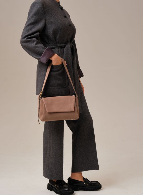 Замшевая сумка Nova DBR 31391 капучино