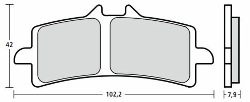 BREMBO Тормозные колодки Racing Z03 M497Z03 107A48669