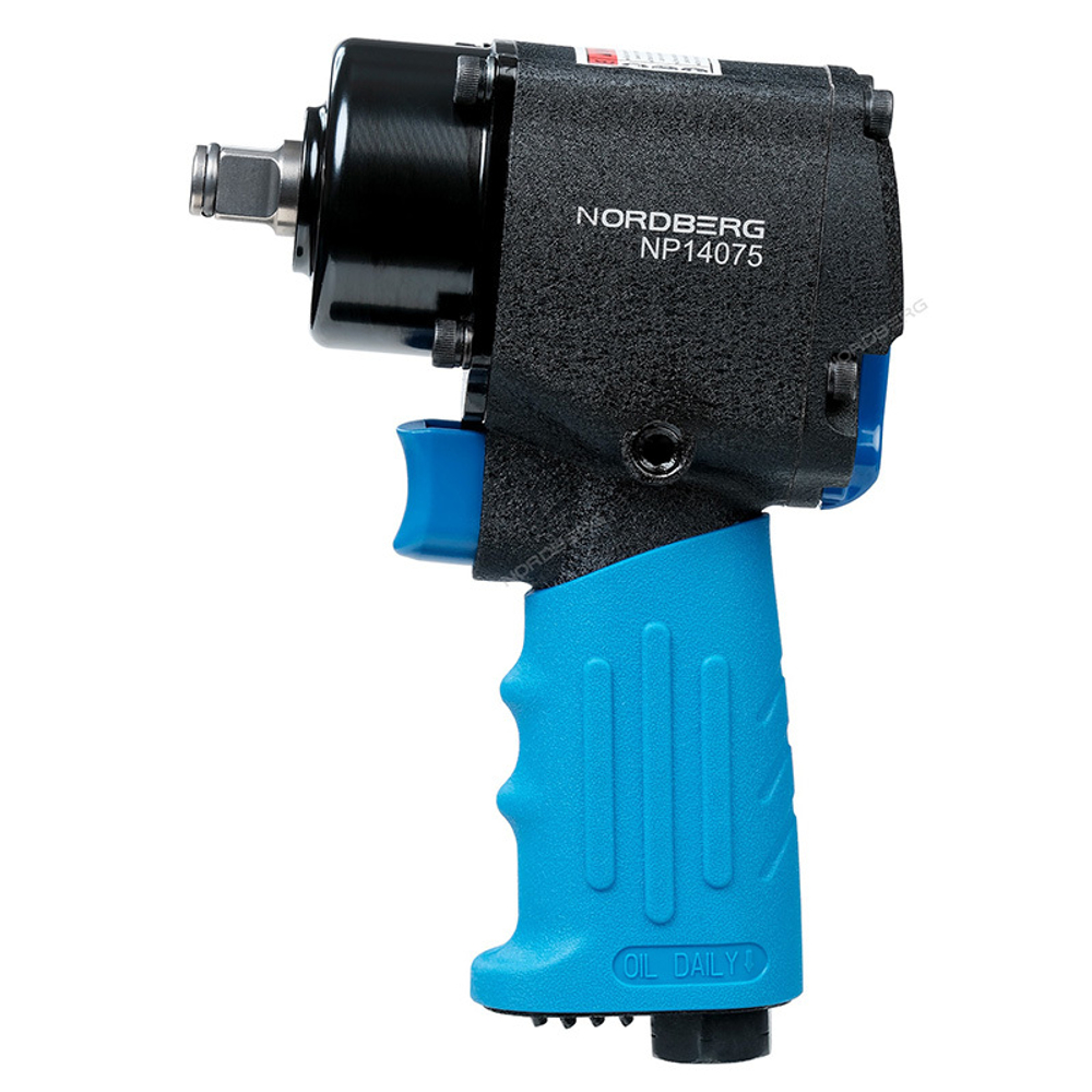 NORDBERG (NP14075) Пневмогайковерт ударный 1/2", 680 Нм, укороченный