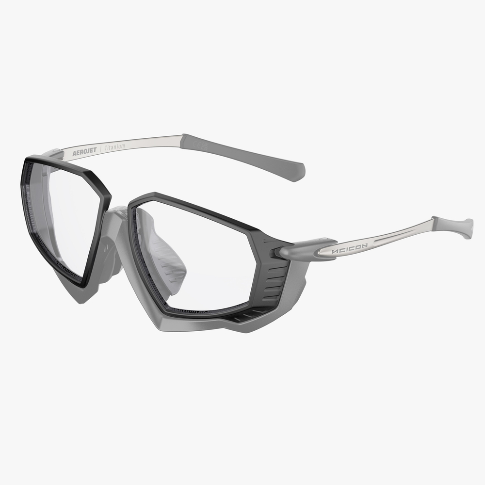 Спортивные очки c диоптриями Scicon Aerojet Titanium Sunglasses Crystal Gloss Multi Mirror Silver + Rain Clear Lenses
