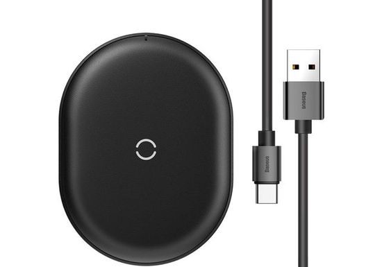 Беспроводное зарядное устройство Baseus Cobble Wireless Charger 15W (WXYS-01) Черный