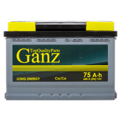 Аккумулятор GANZ Standart 75 А/ч обратный R+ 278x175x190 L3 EN 680 А
