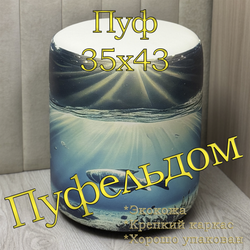 Пуф с рисунком
