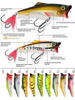 Поппер плавающий воблер 45mm 3,5 г