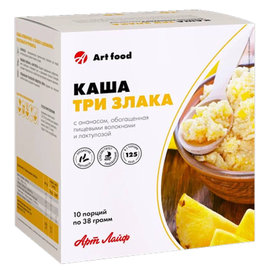 Каша 3 злака с ананасом низкокалорийная