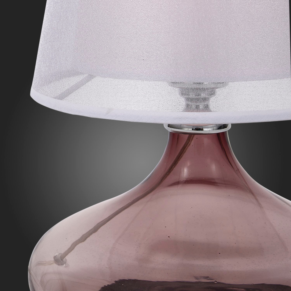 SL974.604.01 Прикроватная лампа ST-Luce Хром, Розовый/Белый E27 1*60W