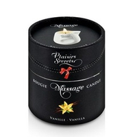 Массажная свеча с ароматом ванили Plaisir Secret Bougie Massage Gourmande Vanille 80мл