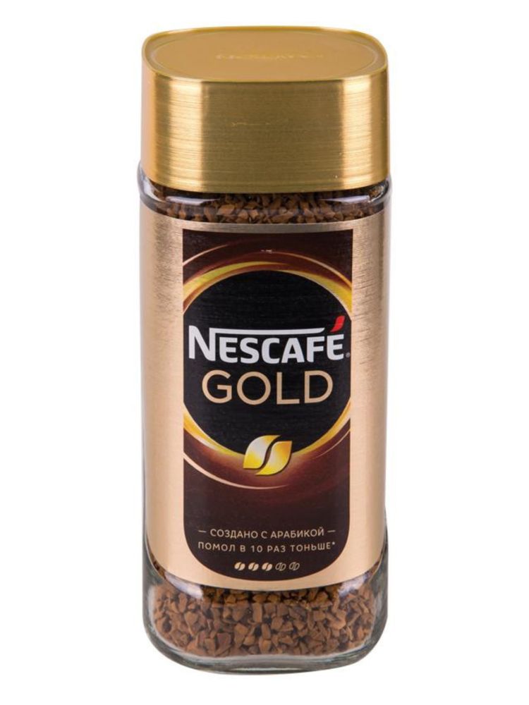 Кофе растворимый Nescafe Gold, стеклянная банка 95 г, 3 шт