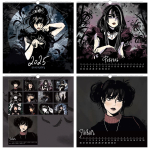 Календарь 320х320 6л "Обаятельная и мрачная" (Эксмо)