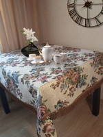 Гобеленовая скатерть Букет 160х200 см