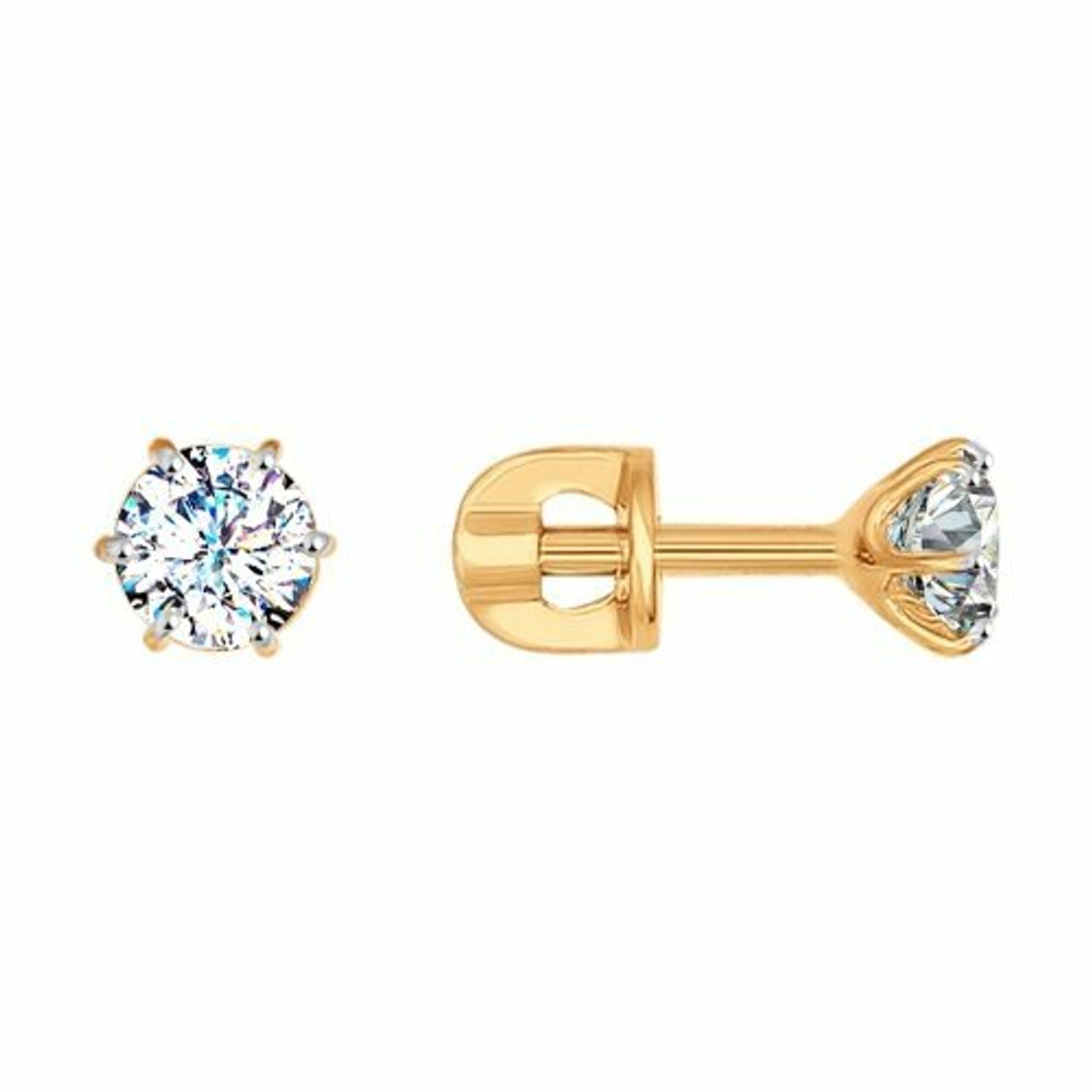 Классические пусеты со Swarovski