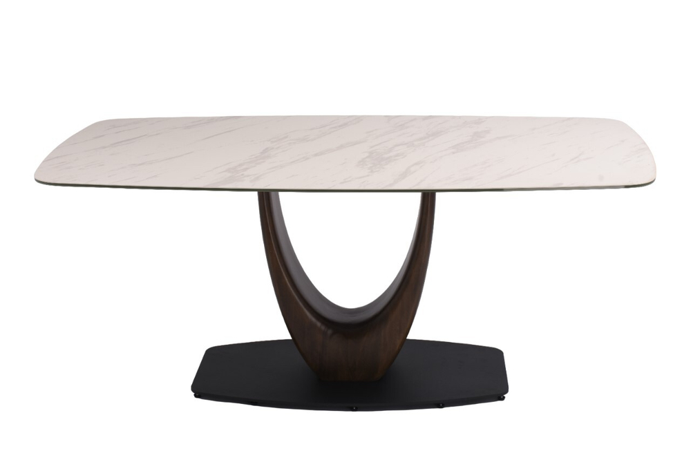 Стол обеденный Ist Casa Римини, 200х110х76 см, белая керамика