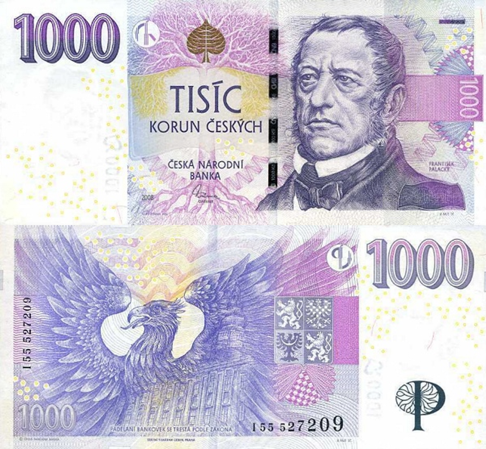Чехия 1000 крон 2008 Франтишек Палацкий UNC