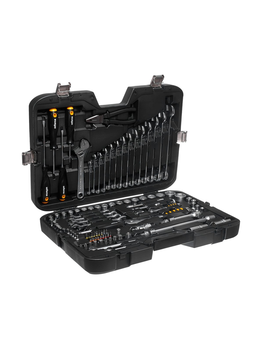 Набор инструментов Inforce 101 предмет 1/2 дюйма и 1/4 дюйма, Сталь Cr-V, Профессиональный, 06-07-15
