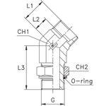 Штуцер FRG45 DL42 BSP 1.1/2 (корпус)