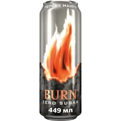 Энергетический напиток Burn Персик-Манго, 0,449 л