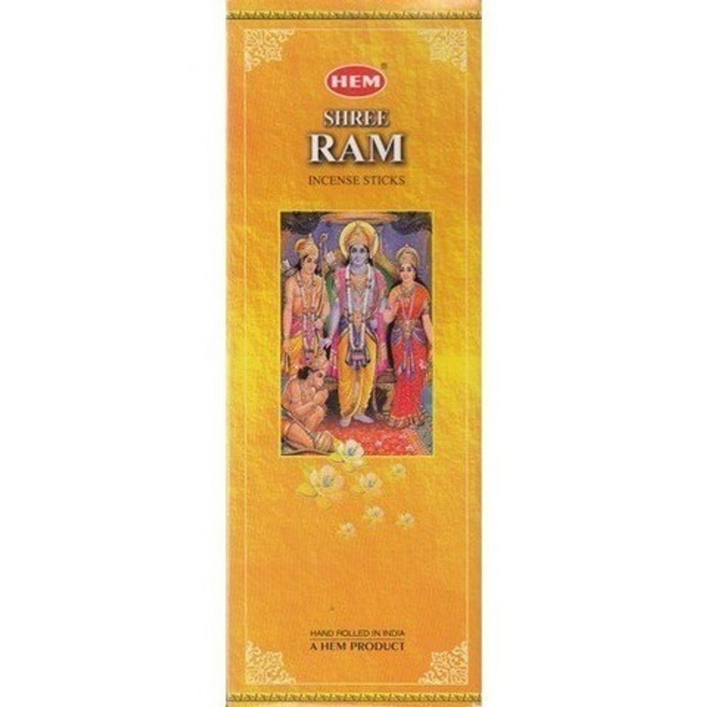 HEM Shree Ram шестигранник Благовоние Шри Рамa