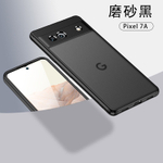 Чехол для Google Pixel 7a черный с прозрачной матовой задней панелью WLONS