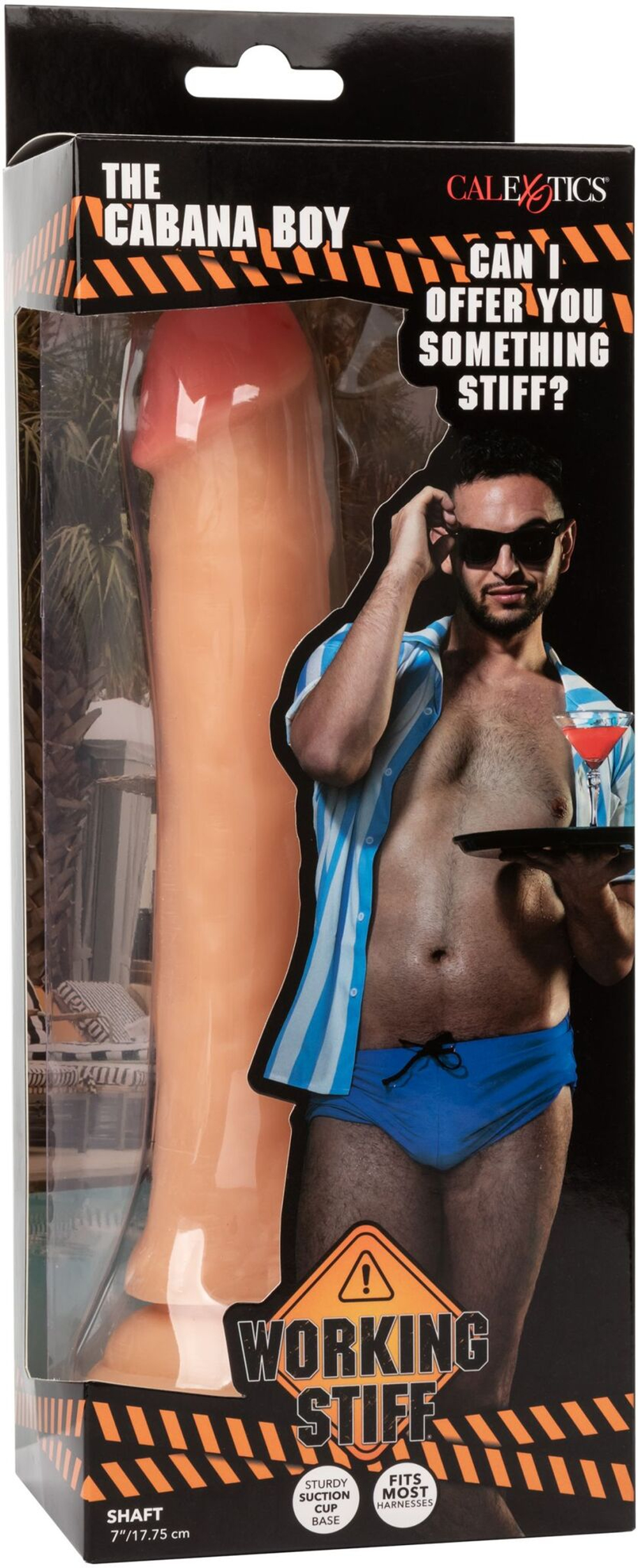 Телесный фалоимитатор The Cabana Boy - 24,2 см. (Цвет: телесный)