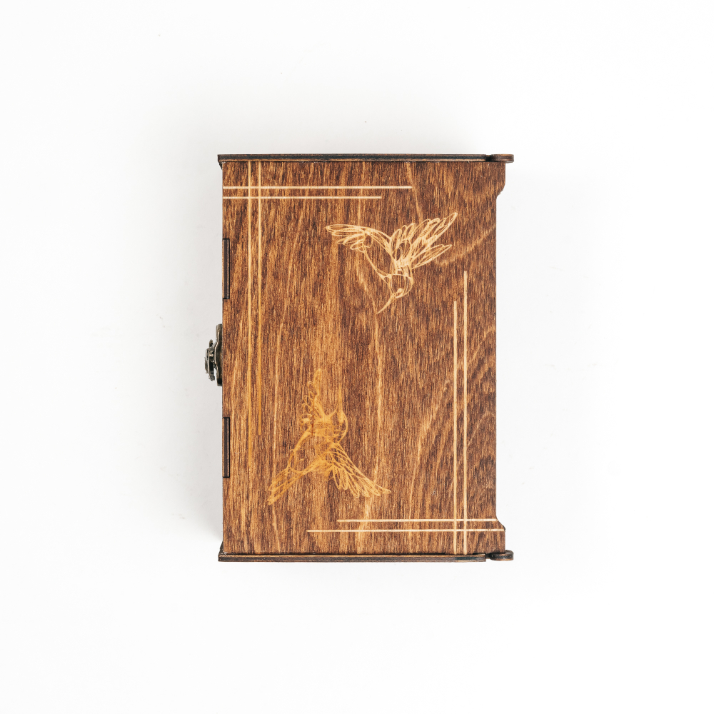 Подарочный деревянный короб для рюмок (стопок). PK41