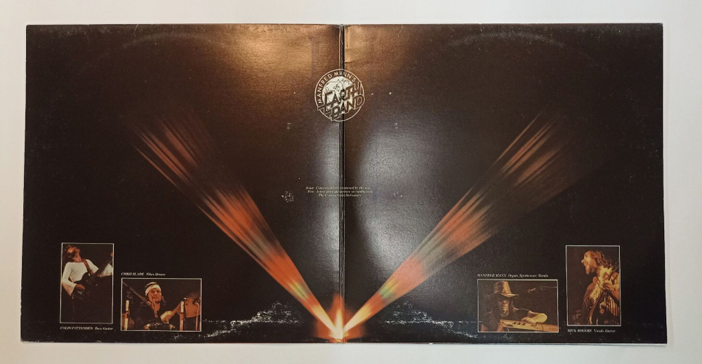 Винтажная виниловая пластинка LP Manfred Manns Earth Band Solar Fire (Spain 1973)