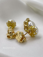 Собачка / бегунок для молнии золото жемчуг