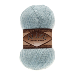 Пряжа Angora Gold Simli, 100 г, 500м, 20%шерcть,75%акрил,5% металлик (цена за 1 шт)