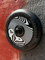 Колесо Fahrenheit Зебра 110*24 mm Hollow core, черный/серый