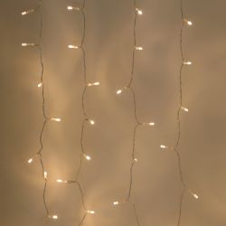 Садовая гирлянда ЭРА ERASF22-41 на солнечной батарее занавес 1,5Х1,5 метра 192 LED | Садовые декоративные светильники