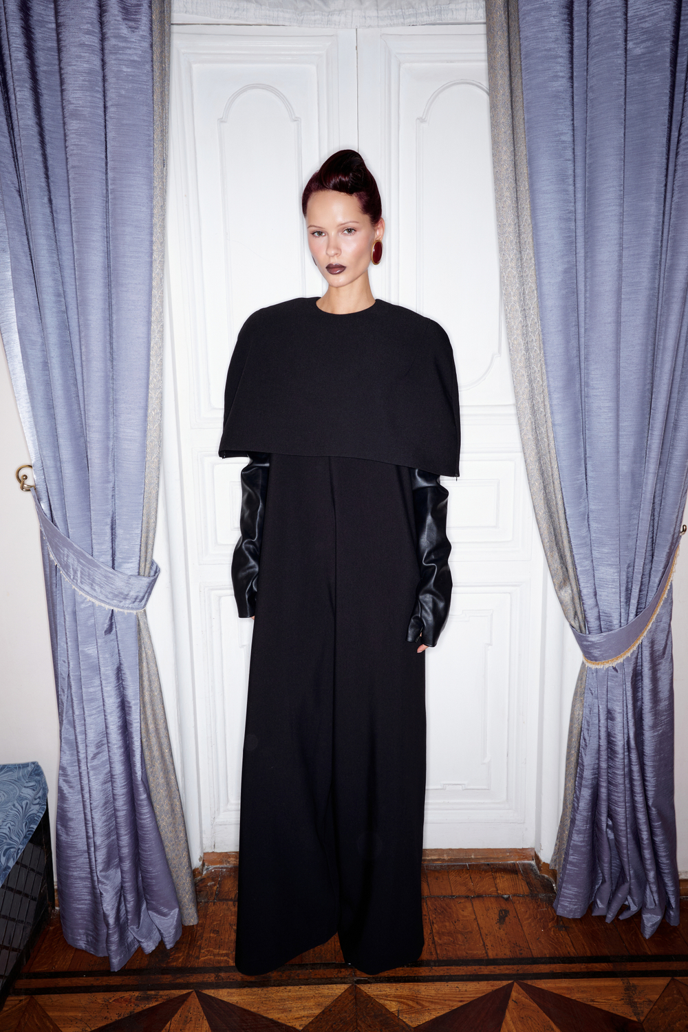 Перчатки экокожа длинные OVER