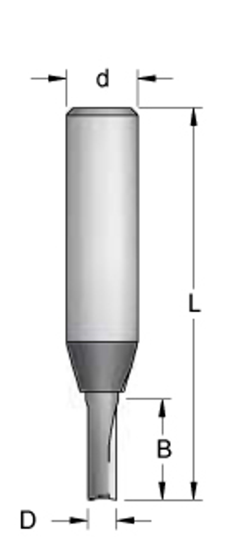 Фреза пазовая монолитный резец D5 B11 хвостовик 6 P210502
