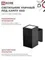 Светильник уличный настенный односторонний НБУ CUBE-1хA60-BL алюминиевый черный IP54 IN HOME