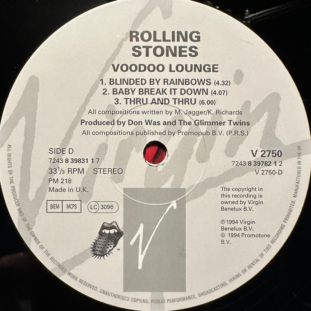 Rolling Stones - Voodoo Lounge 2LP (Англия 1994г.)
