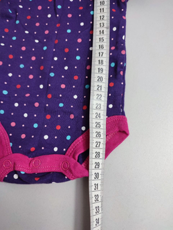 Боди в разноцветный горох на 1 месяц