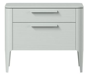 Тумба прикроватная Type oak 2 ящика ширина 60 см (светло-серый)