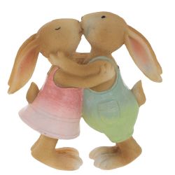 GAEM Фигурка декоративная "Зайцы", L13 W6 H13 см