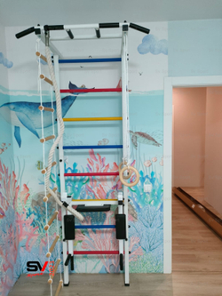 Монтаж шведской стенки Sv Sport в бетонные, кирпичные стены