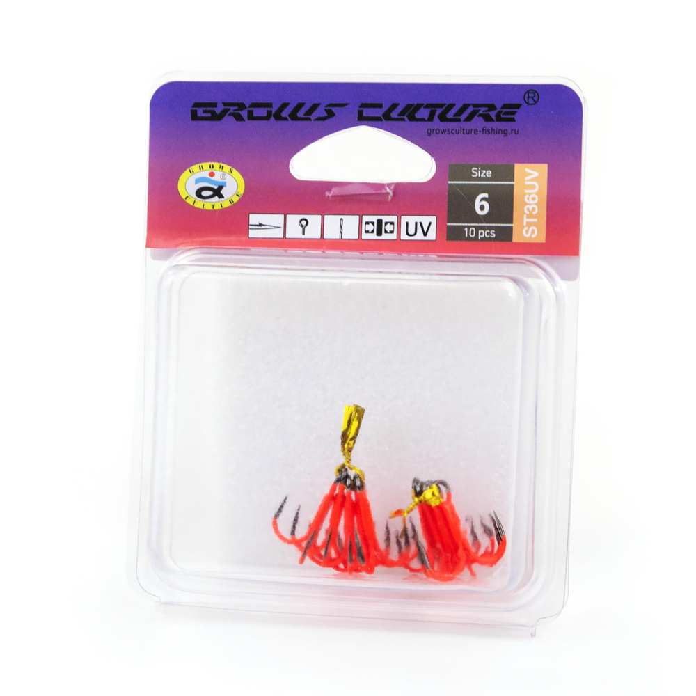 Тройник цветной Grows Culture ST36UV (10шт/уп), Красный