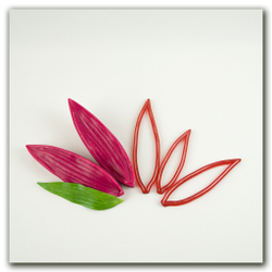 силиконовый молд и каттеры листа лилии