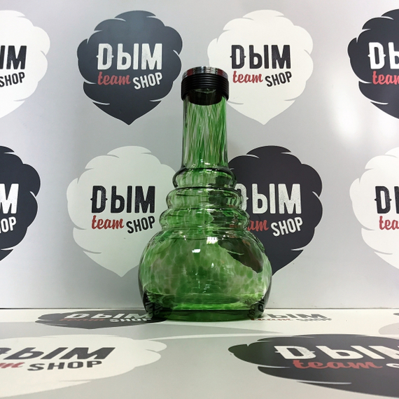 Колба BZ Mix color, для кальянов AMY 630/650, прозр/зеленая