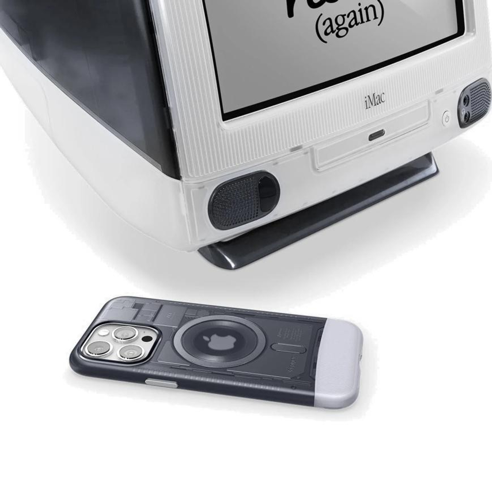 Гибридный чехол с поддержкой MagSafe Spigen Classic C1 (Mag Fit) для iPhone 15 Pro