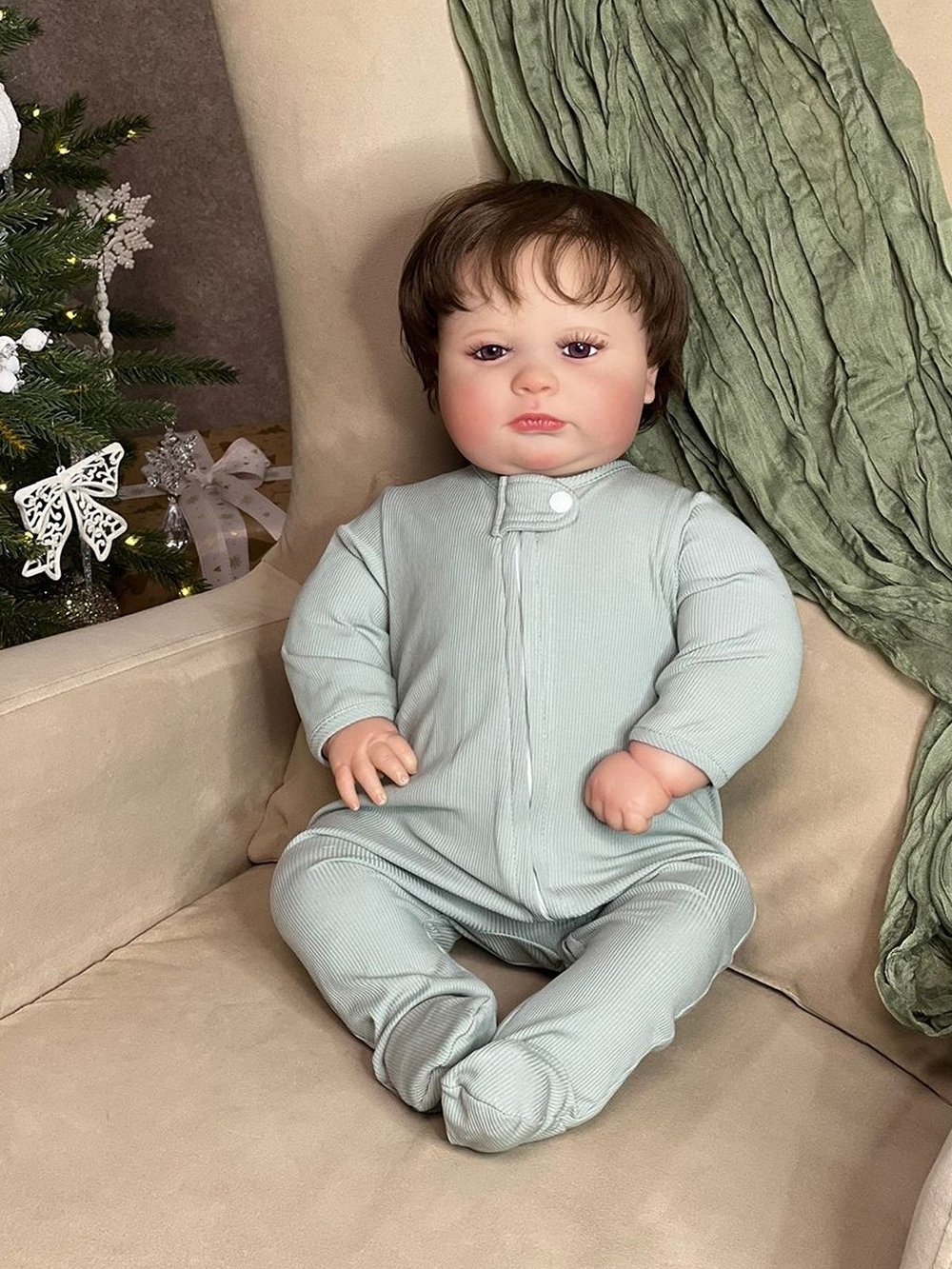 Кукла Реборн мягконабивная 60см в пакете (FA-036A)