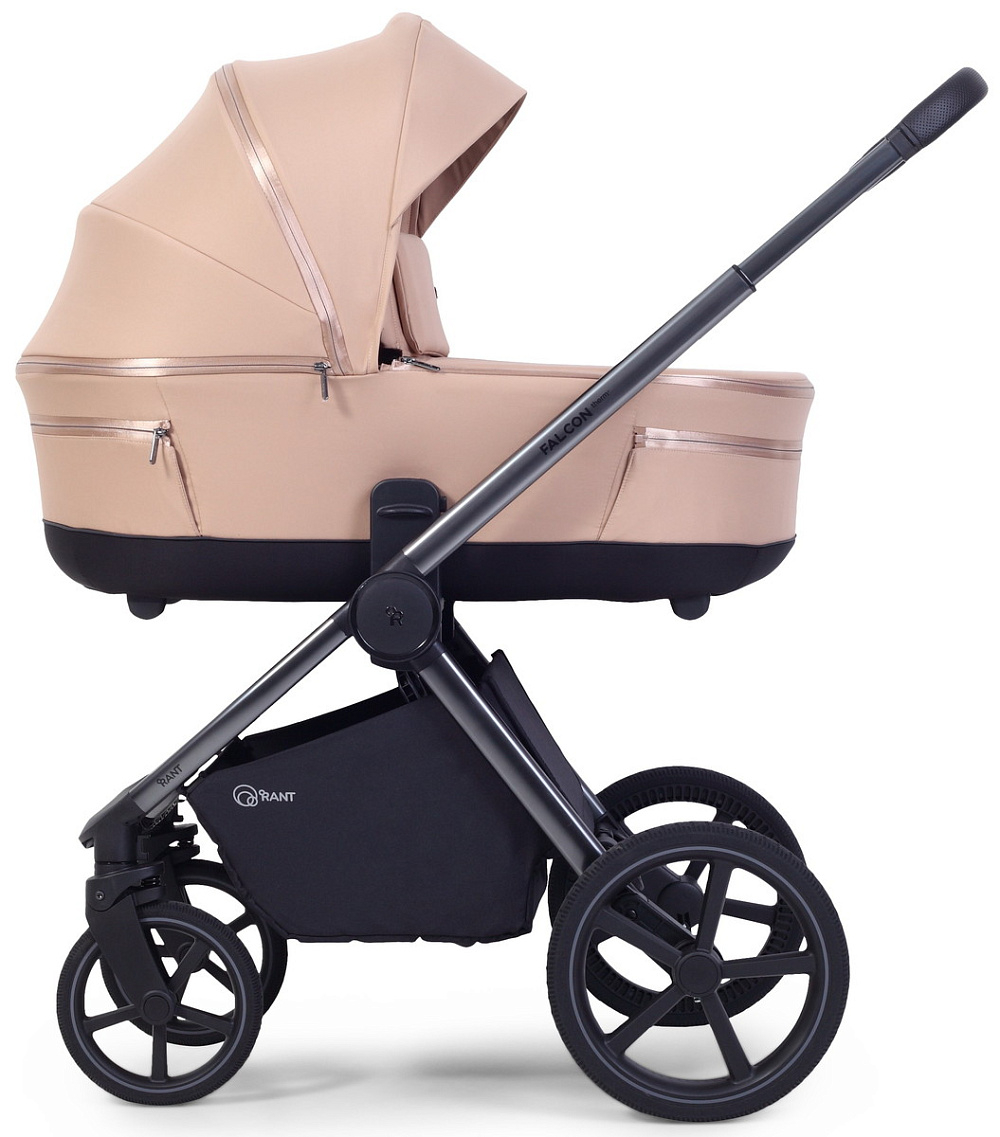 Детская коляска Rant Falcon Soft Therm 3 в 1 с автокреслом Cruise Black Beige