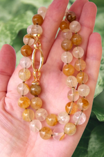 Бусы из кварца азезтулита