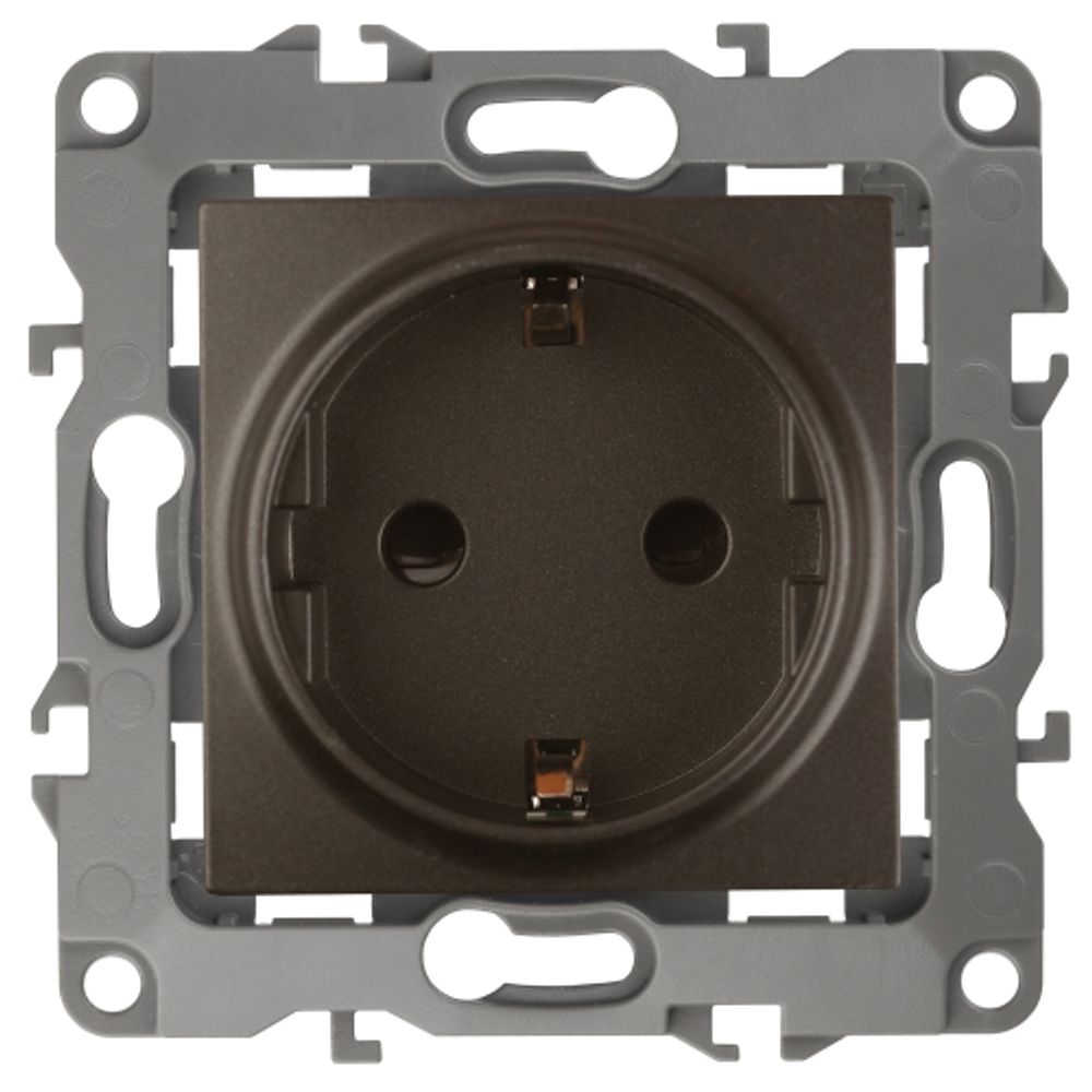 Розетка ЭРА Серия 12 12-2101-13 2P+E Schuko 16A-250В IP20 бронза