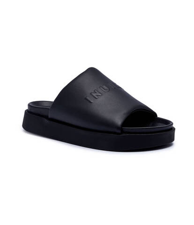 Кожаные шлепанцы INUIKII - черный(70104-152)