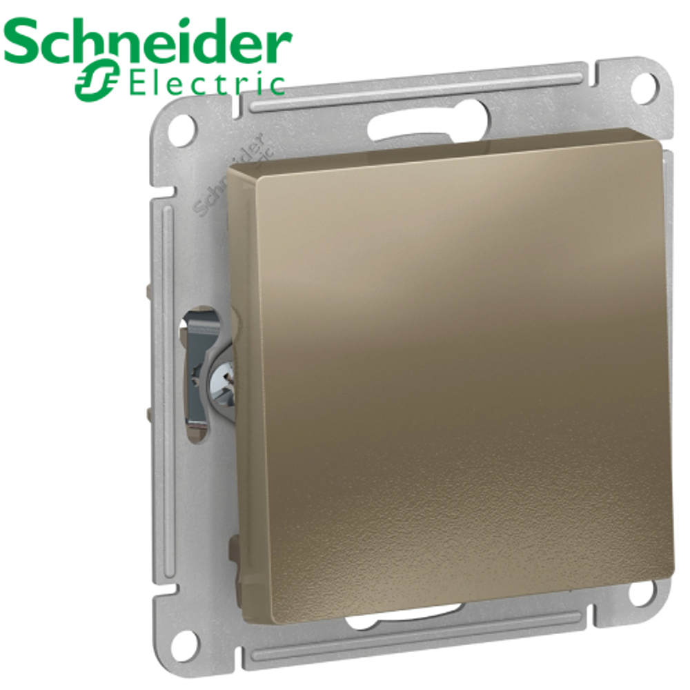 Переключатель 1-кл перекрестный (шампань) AtlasDesign Schneider ATN000571