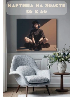 Картина на стену 40 X 50 Девушка аниме