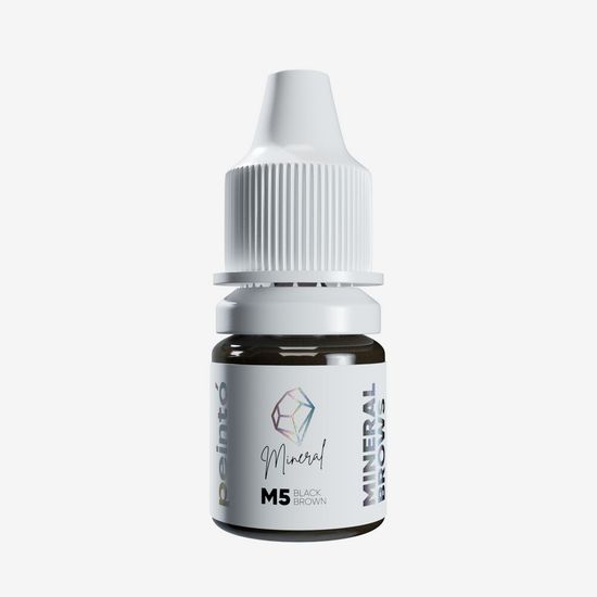 PEINTO - Пигмент для бровей M5 Black Brown (MINERAL by Пеинто)